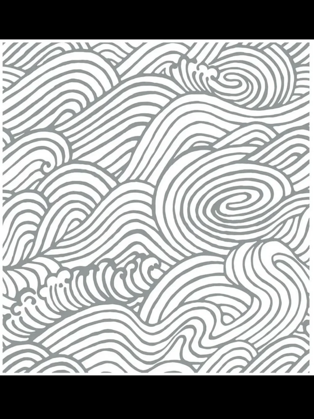 Contemporary Gray Wave Pattern Wallpaper - Elegant Wall Decor